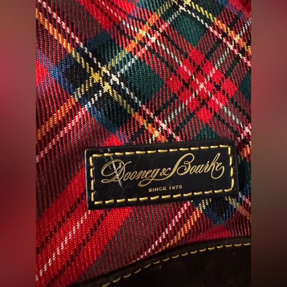 EUC  Retail $350 Dooney & Bourke Red Tartan Shoulder Bag - Picture 13 of 13